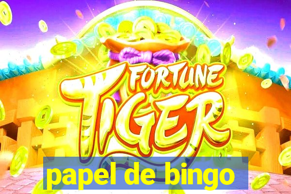 papel de bingo